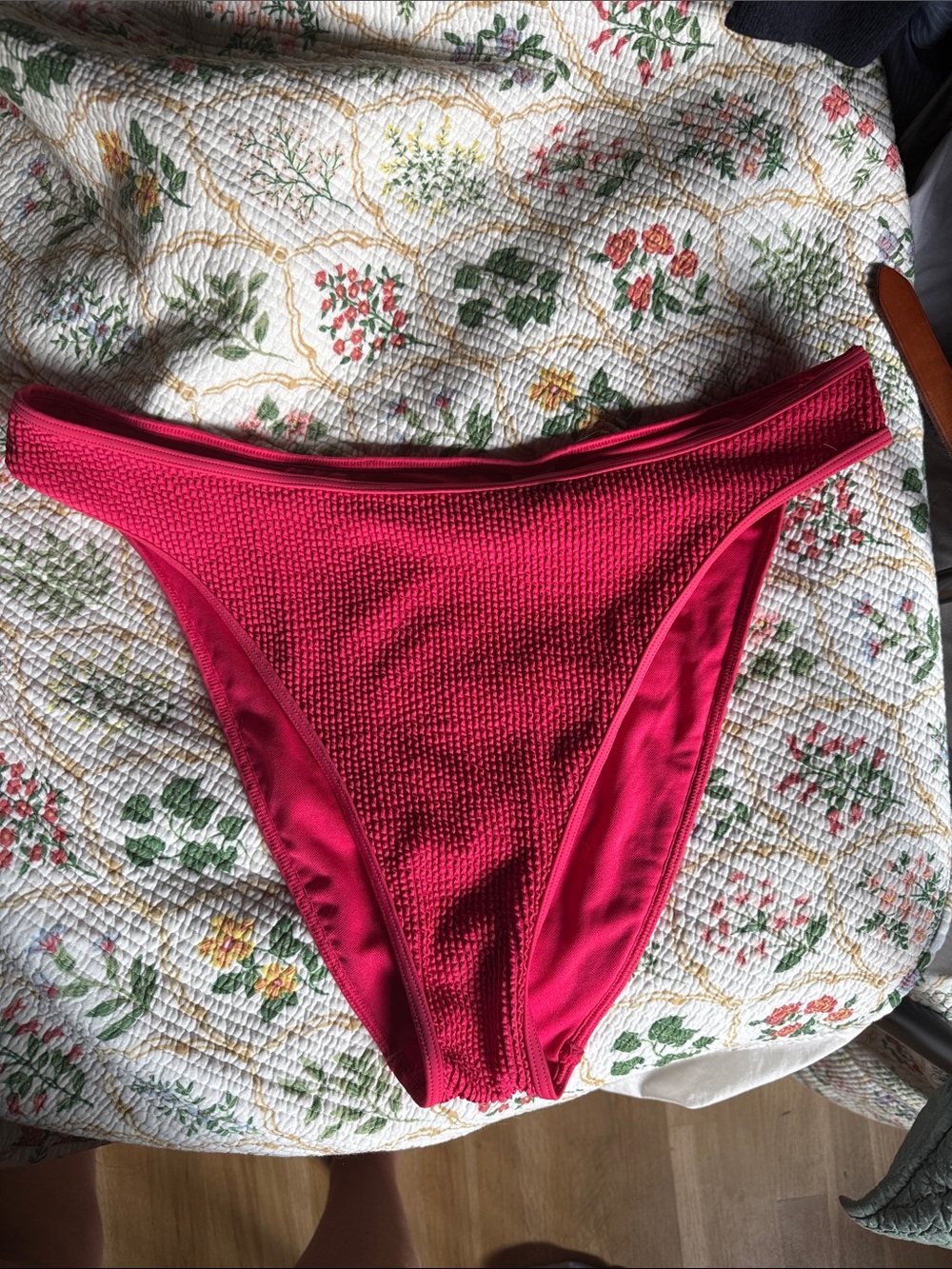 A&F Women’s Curve Love Pink High-Cut Bikini Bottom